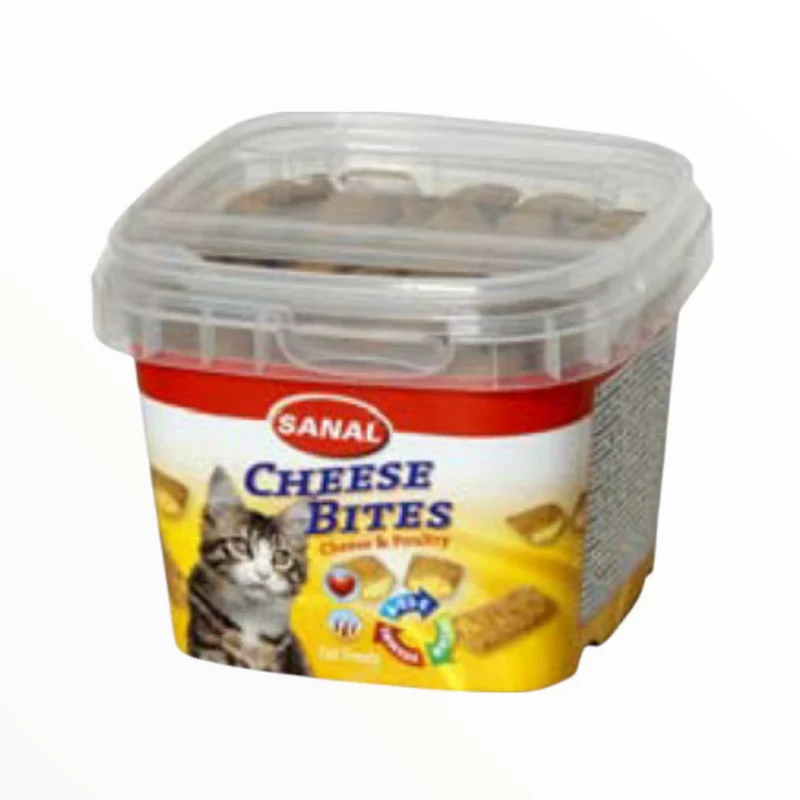 Sanal Grageas de Queso Crujientes para Gatos — 75g con Vitaminas