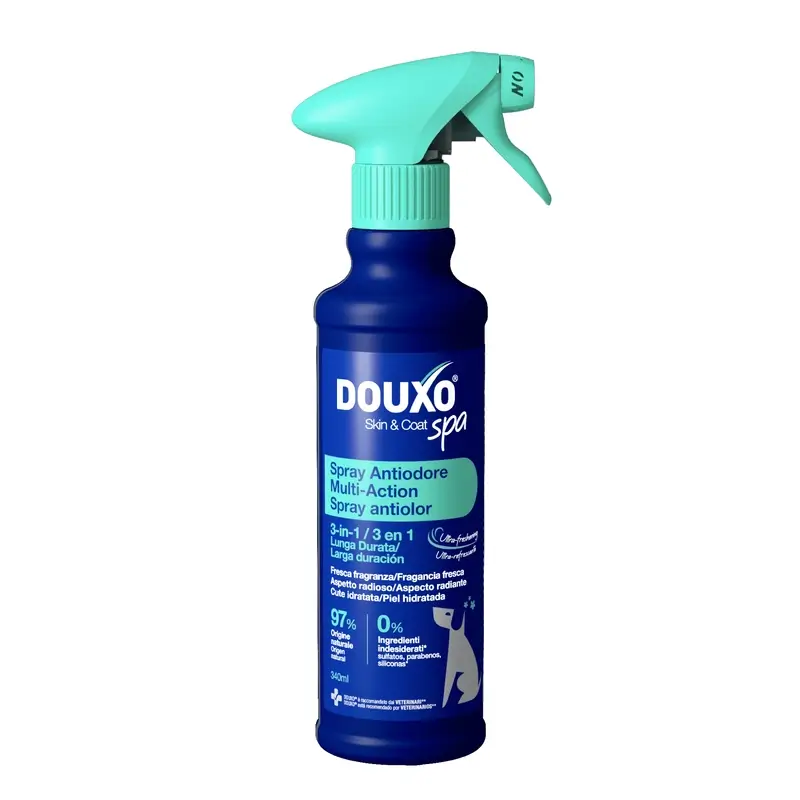 Douxo Skin & Coat Spa Spray Multiacción Antiolor Para Perros, 340 ml