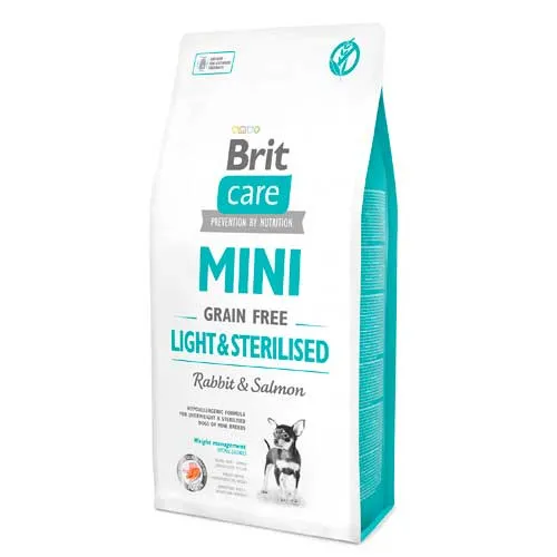 Brit Care Mini Light & Sterilised Salmón y Conejo para Perros Pequeños