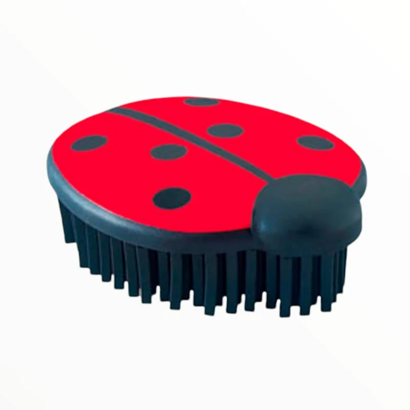 Cepillo Mariquita de Silicona para Mascotas y Ropa — Hunter