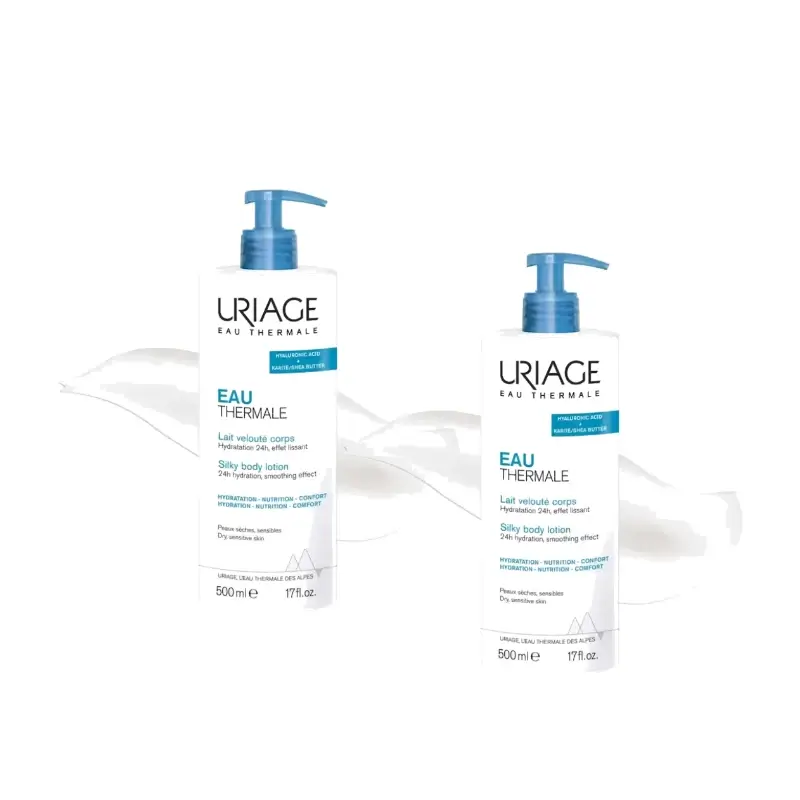 Uriage Leche Sedosa Hidratante 500 ml, pack 2