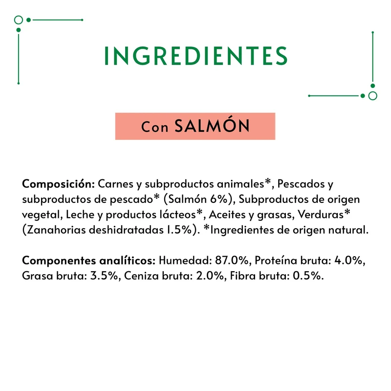 Gourmet Nature'S Creations Pure Salmón y Zanahoria 5x10 g