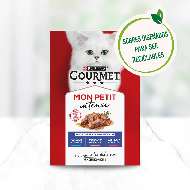 Gourmet Mon Petit Atún, Salmón y Trucha Pack 6x50 g