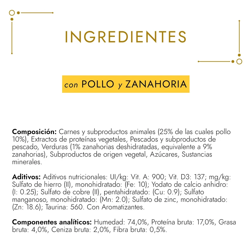 Gourmet Gold Tartalette Pollo y Zanahoria 85 g
