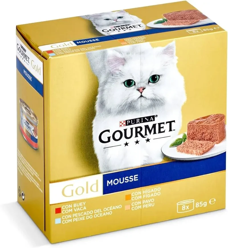 Gourmet Gold Mousse Surtido Pack Comida Húmeda para Gatos