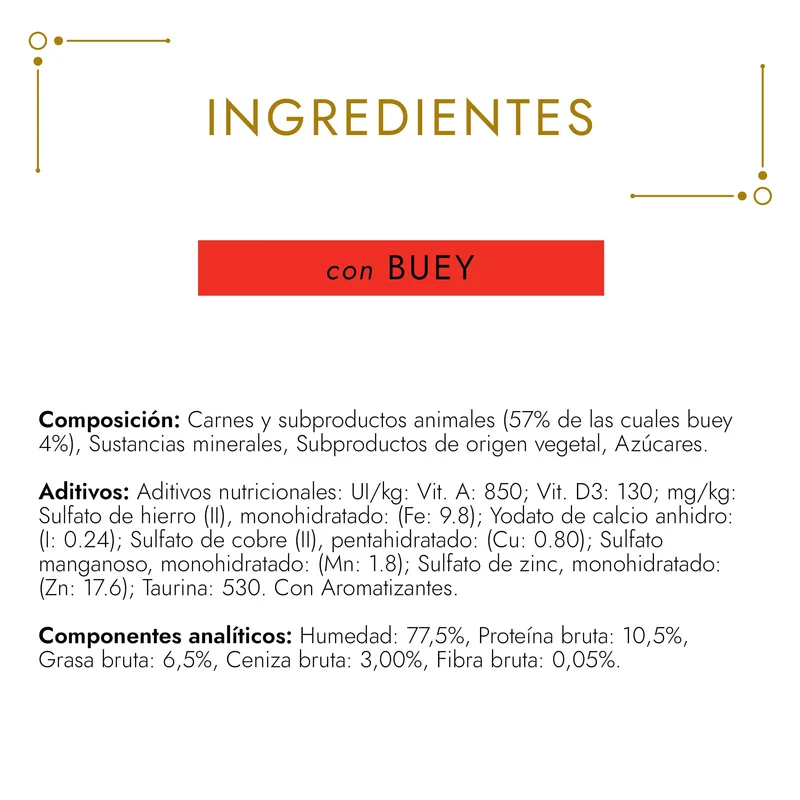 Gourmet Gold Mousse Buey 85 g