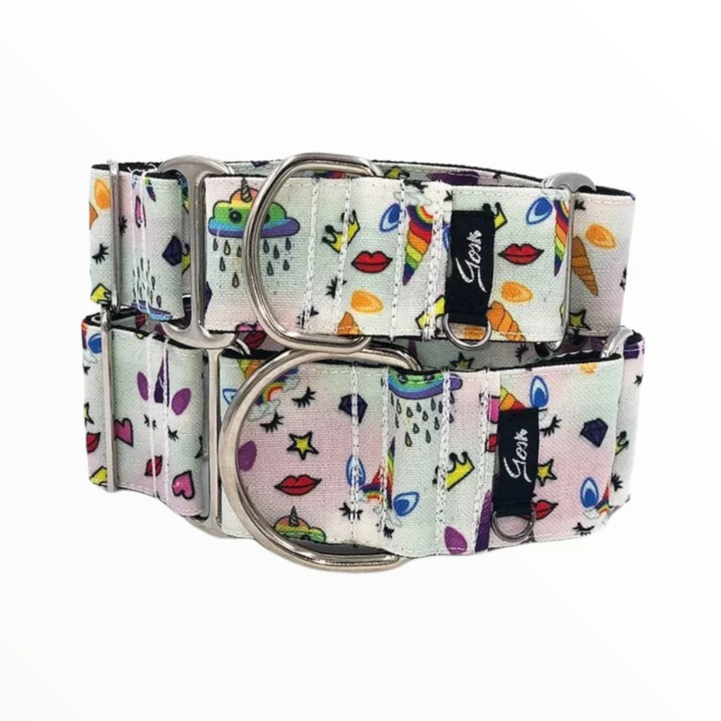 Gosk Collar Martingale Unicornios — Collar Antiescape para Perros