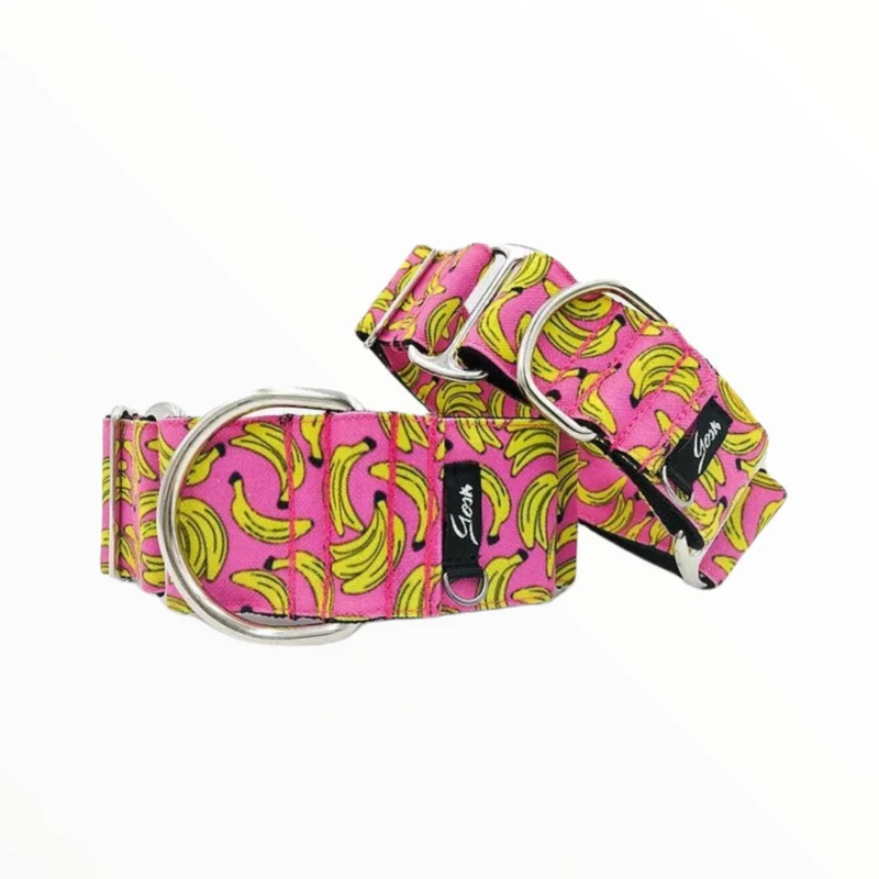Gosk Collar Martingale Pink Banana — Collar Antiescape para Perros