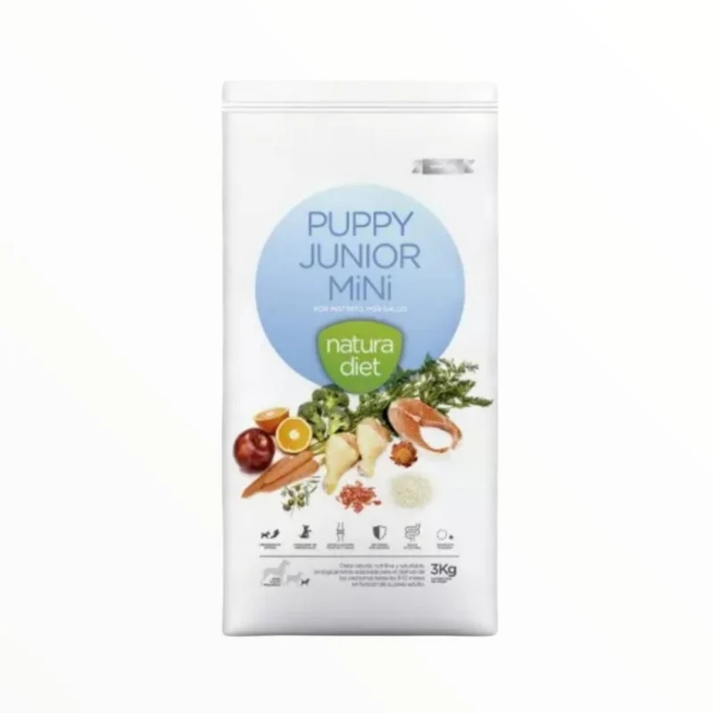 Natura Diet Puppy Junior Mini para Cachorros Razas Pequeñas — Pienso con Pollo