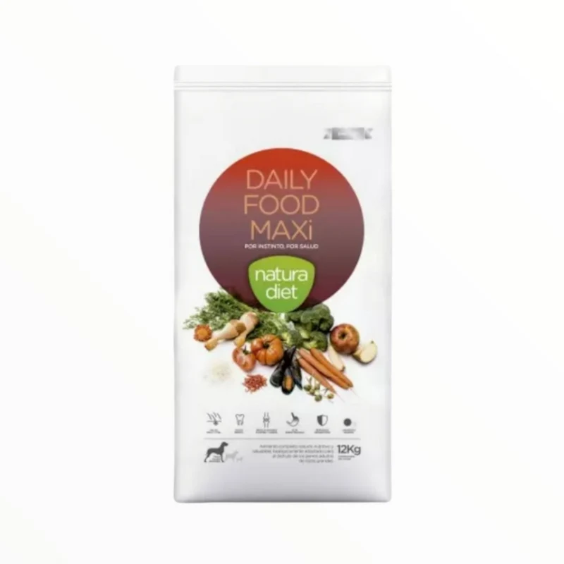 Natura Diet Daily Food Maxi para Perros Adultos Razas Grandes — Pienso con Pollo