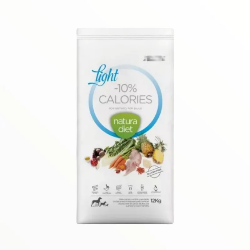Natura Diet Light -10% Calories para Perros — Control de Peso con Pavo