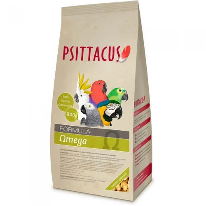 Psittacus Pienso Omega — Pienso Premium para Loros en Etapas de Alto Desgaste