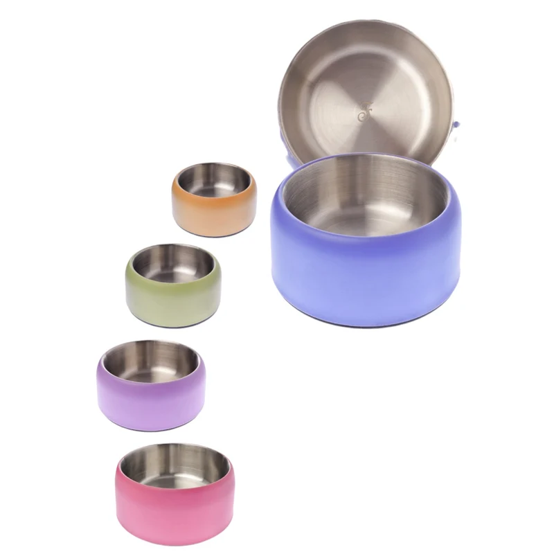 Comedero de acero inoxidable para perro Amorcromia