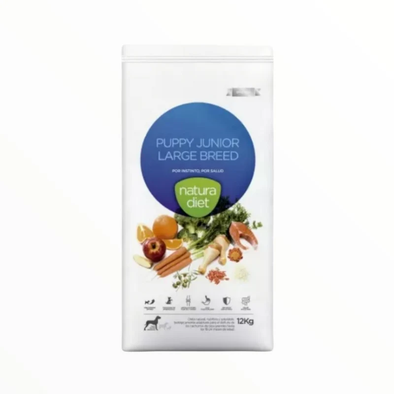Natura Diet Puppy Junior Large Breed para Cachorros Razas Grandes — Pienso con Pollo