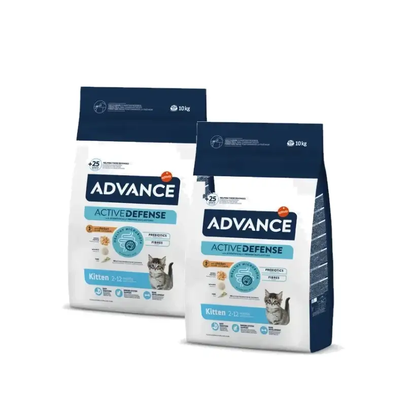 Advance Feline Kitten Pollo Arroz Pack 2 x 10Kg, pienso para gatos
