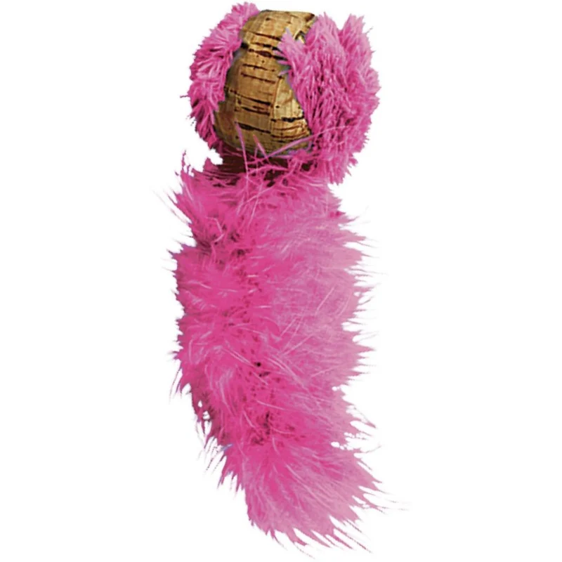KONG Cork Ball con Plumero y Catnip para Gatos