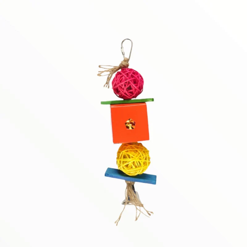 Juguete Brading de Cuerda y Madera para Pájaros