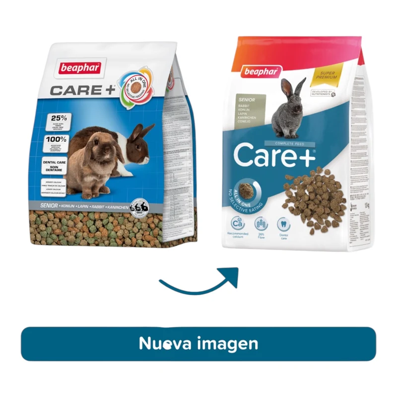 Beaphar Care+ Conejo Senior — Pienso Super Premium para Conejos Mayores