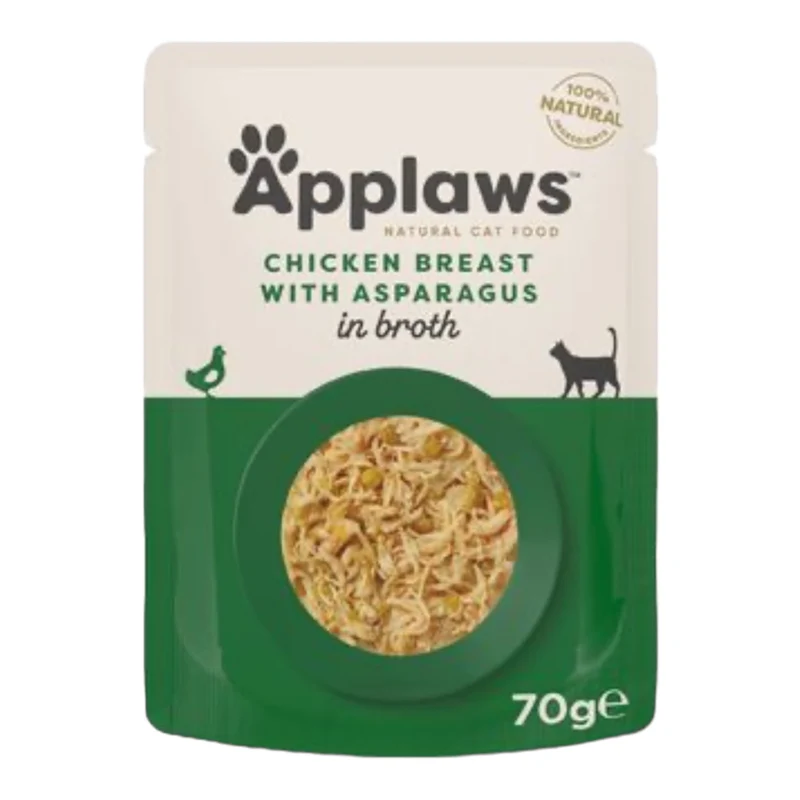 Applaws Caldo Pollo con Espárragos para Gatos 70g