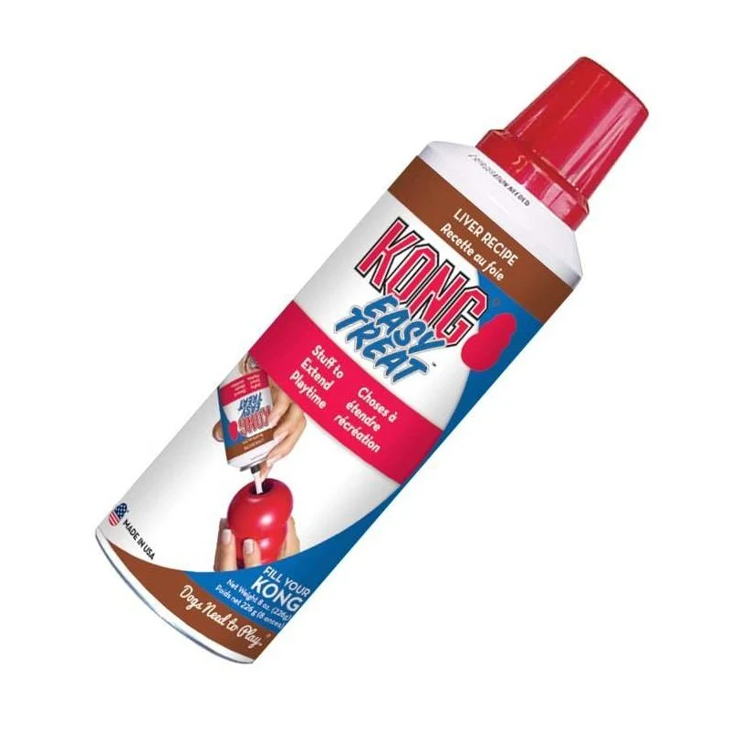 KONG Easy Treat Crema de Cacahuete — Spray Relleno para Juguetes KONG