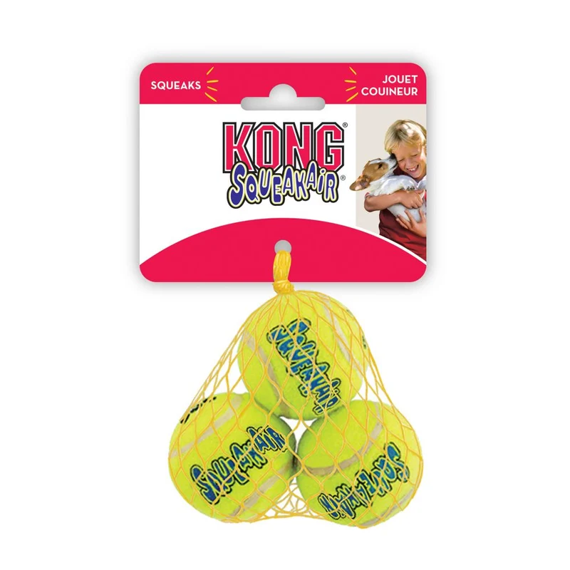 KONG SqueakAir Ball S — Pelota de Fetch con Chirriador para Perros