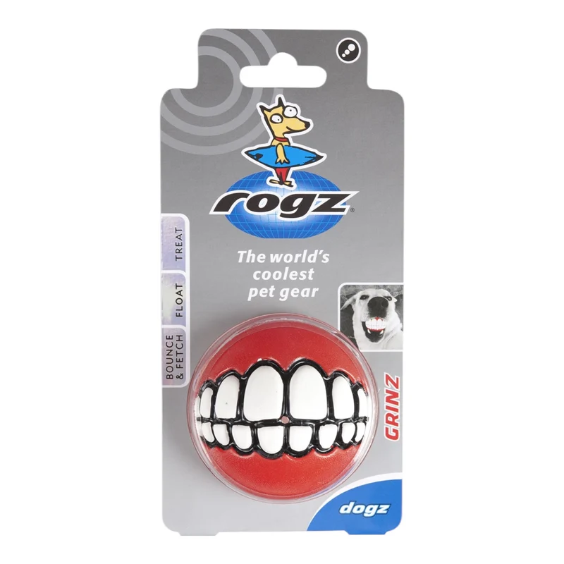 Rogz Grinz — Pelota Dispensadora de Snacks para Perros