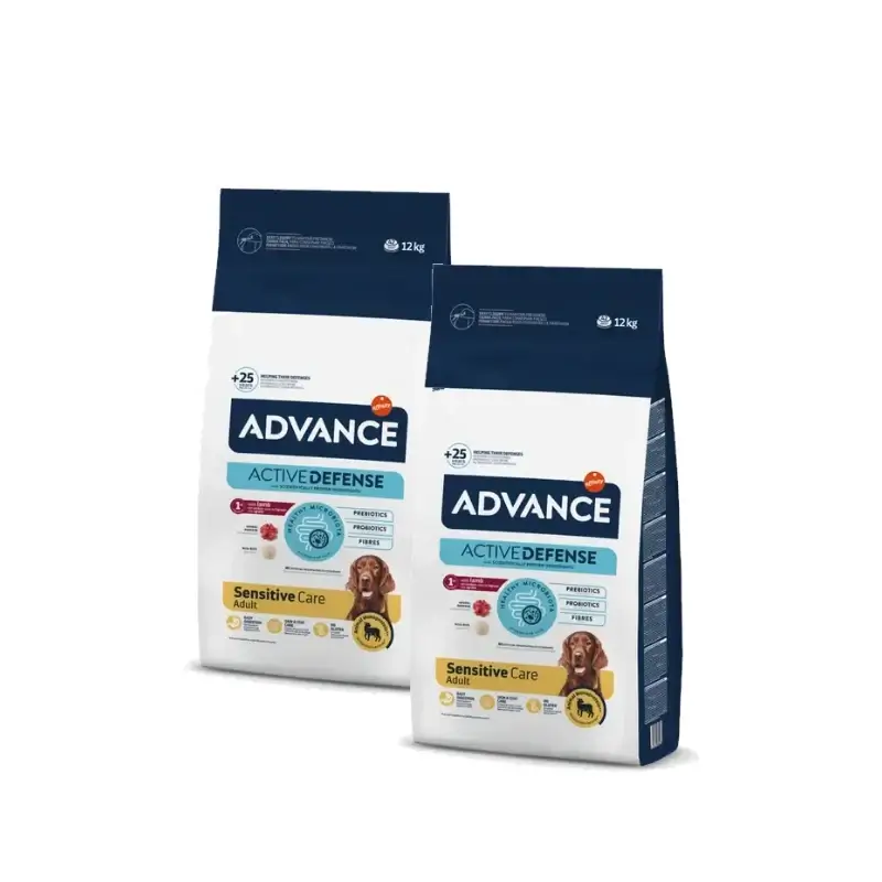 Advance Canine Adult Sensitive Cordero Arroz Pack 2 x 12Kg, pienso para perros