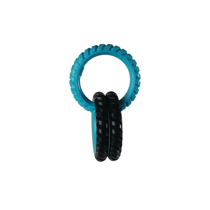RING KING Triple Ring - Capri Blue & Black