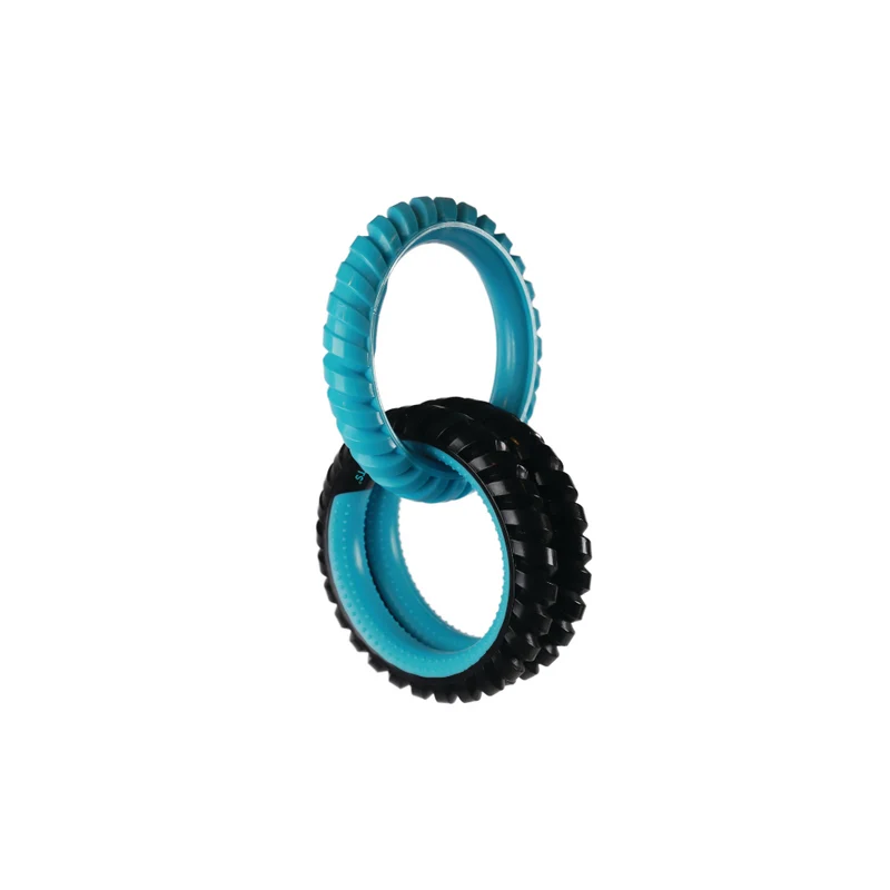 RING KING Triple Ring - Capri Blue & Black