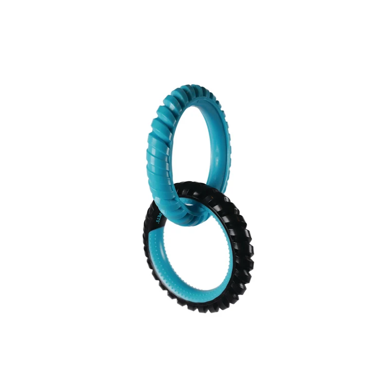 RING KING Double Ring - Capri Blue & Black