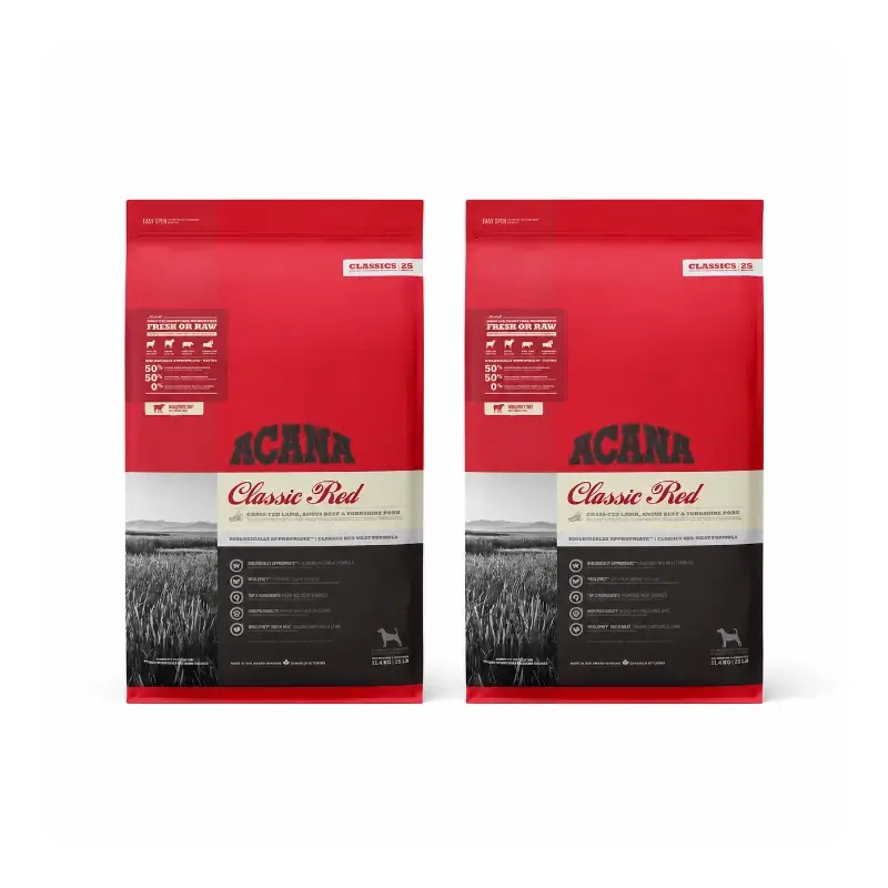 Acana Canine Adult Classics Red 9,7Kg pienso para perros pack 2