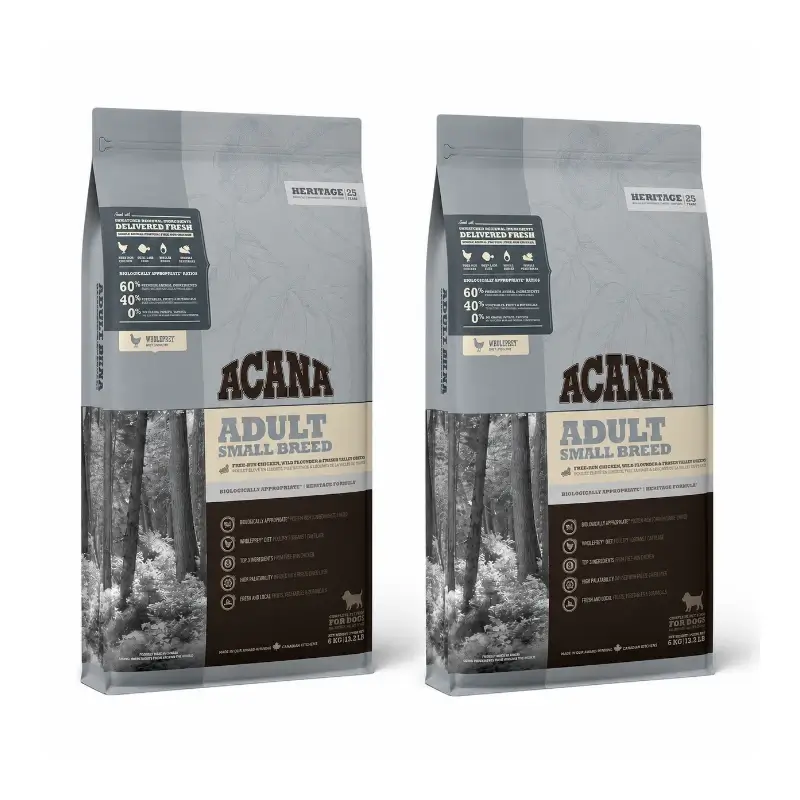 Acana Canine Adult Heritage Razas Pequeñas 6Kg pienso para perros pack 2