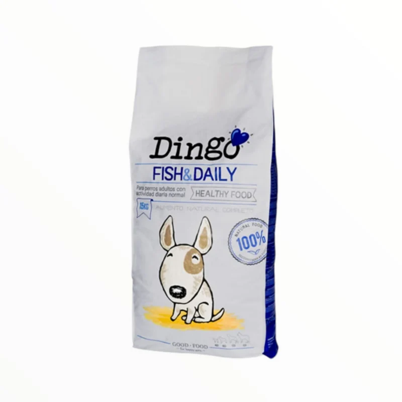 Dingo Fish & Rice para Perros Adultos Sensibles — Pienso Natural con Salmón y Arroz