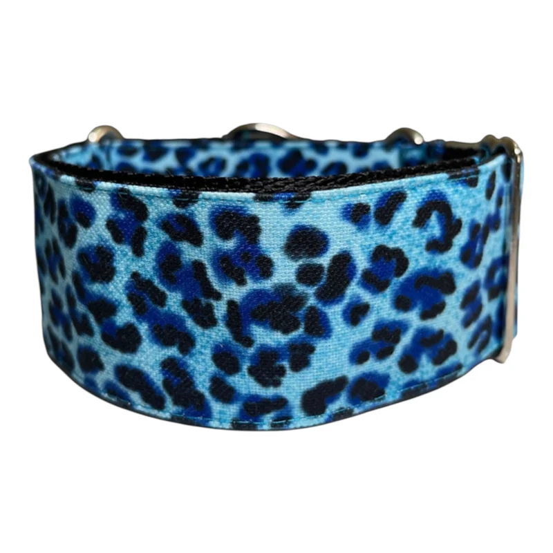 Gosk Collar Martingale Animal Print Azul — Collar Antiescape para Perros