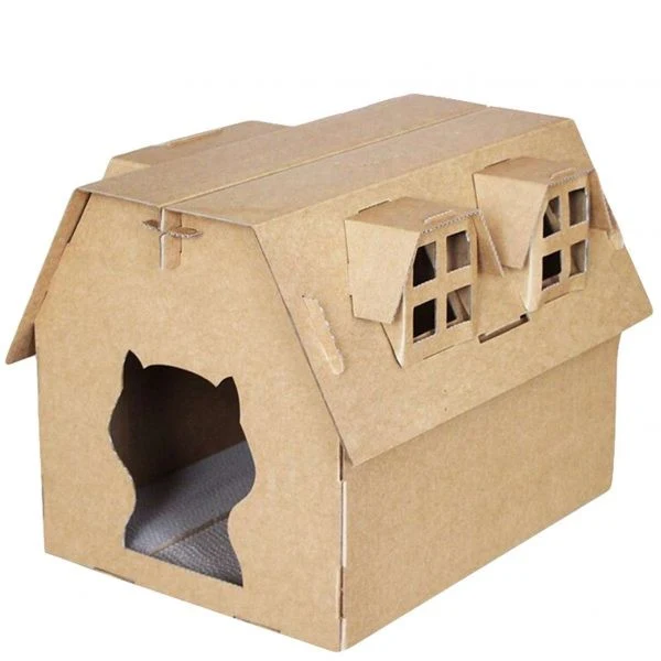 Catopia Casita Rascador para Gatos — Rascador con Cueva