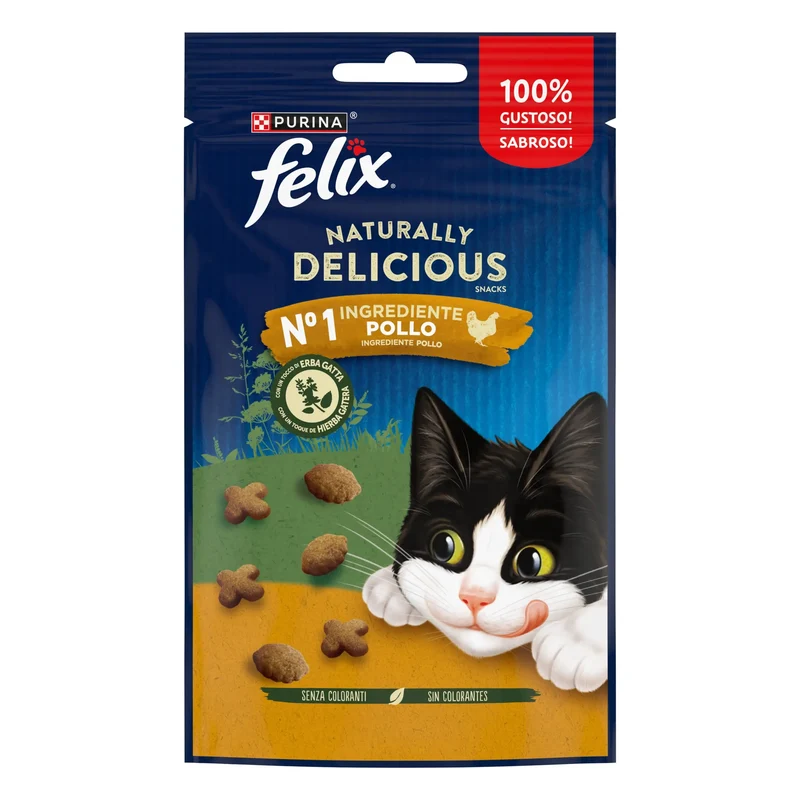 Felix Natural Delicious Pollo y Hierba Gatera 50 g