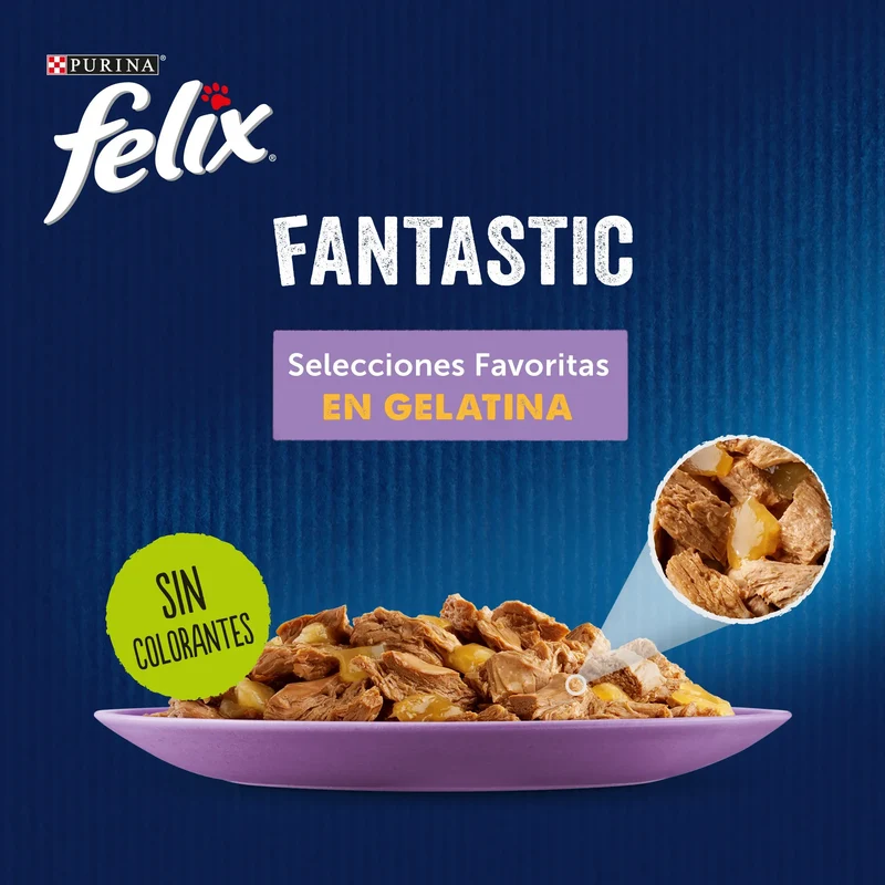 Felix Fantastic Surtido Gelatina Pack 4X85 g
