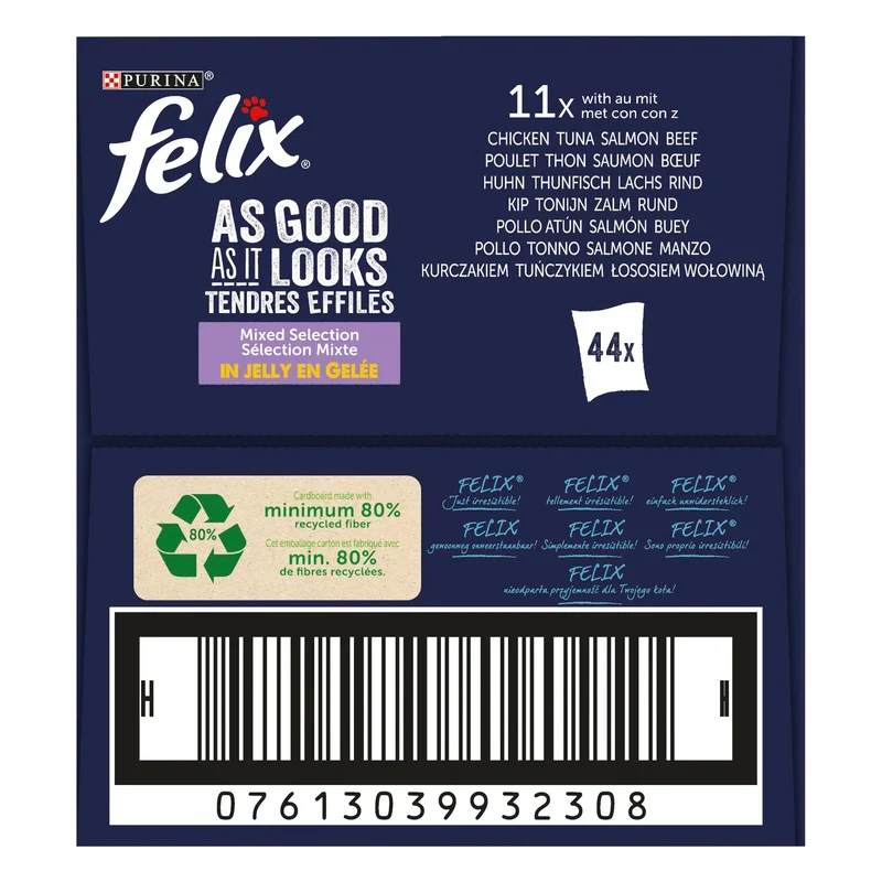 Felix Fantastic Selección de Sabores En Gelatina Pack 44X85 g