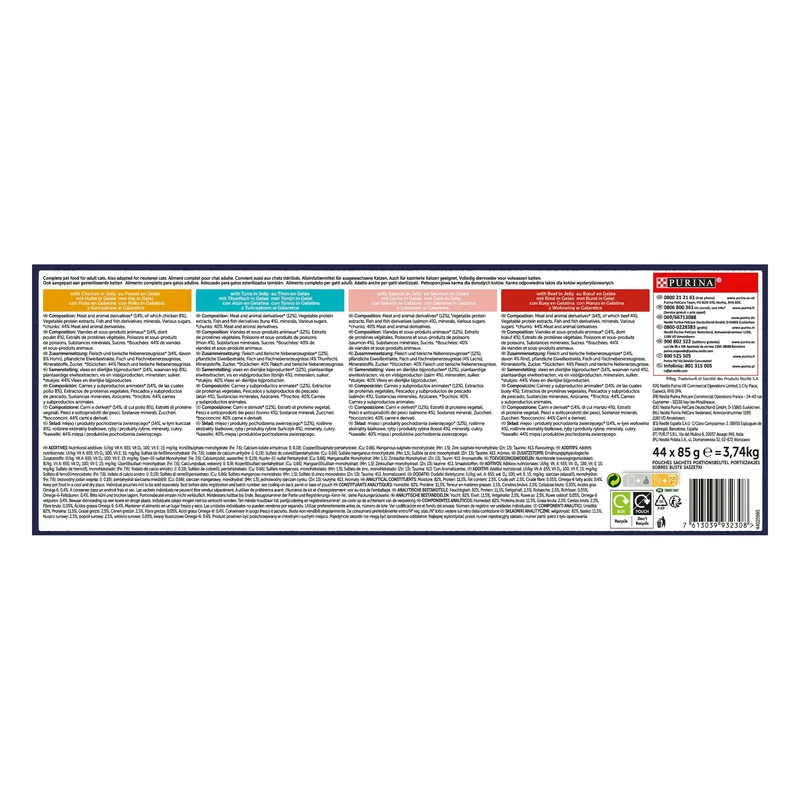 Felix Fantastic Selección de Sabores En Gelatina Pack 44X85 g