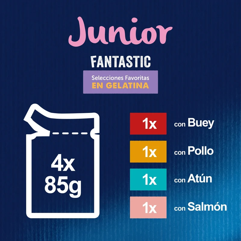 Felix Fantastic Junior Pack 4X85 g