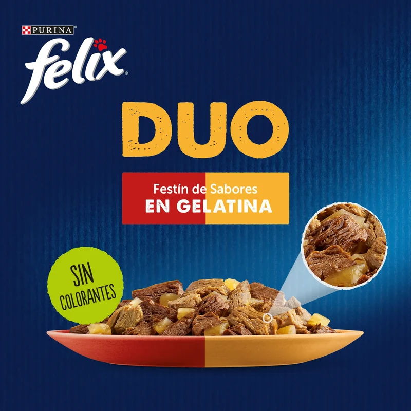 Felix Duo Carnes En Gelatina Pack 12X85 g