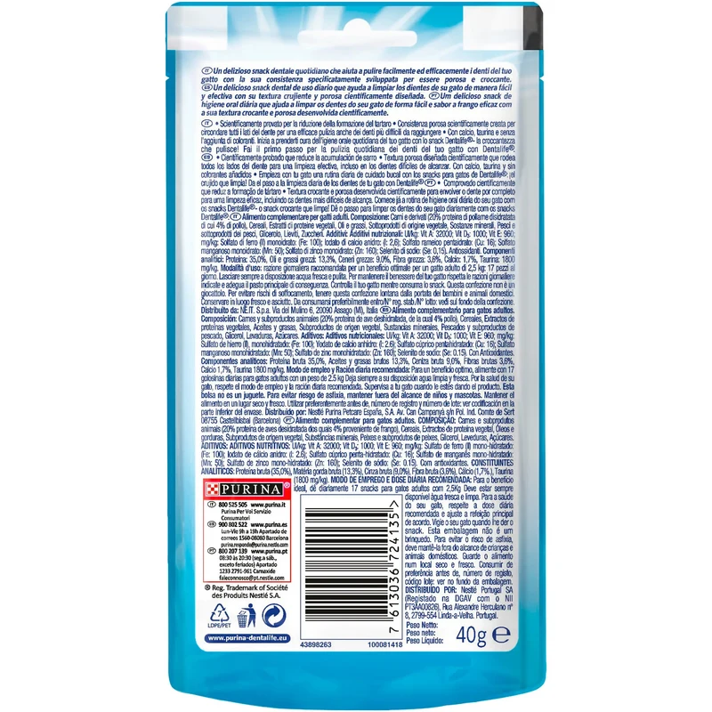 Dentalife Cat Pollo 40 g