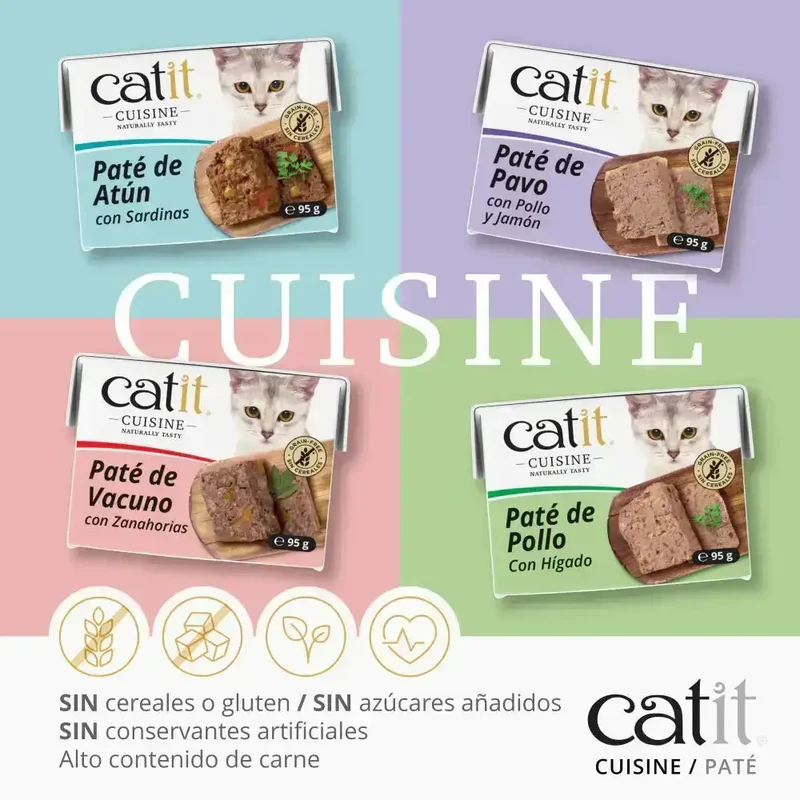 Catit Cuisine Paté de Vacuno con Zanahoria 95 g