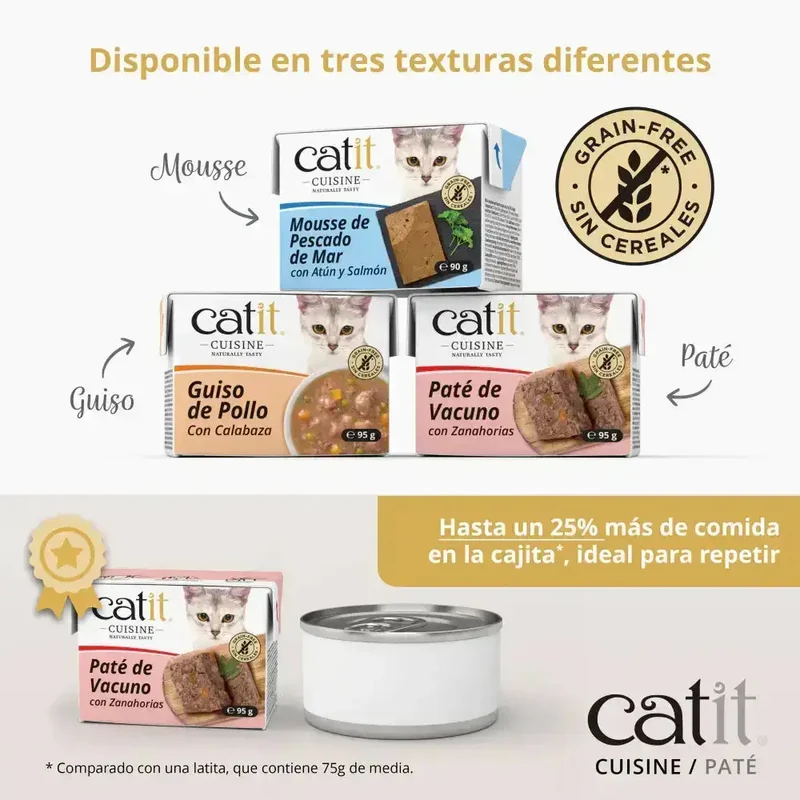 Catit Cuisine Paté de Vacuno con Zanahoria 95 g