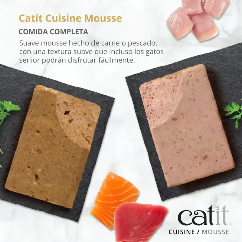 Catit Cuisine Mousse de Pollo con Jamón 90 g