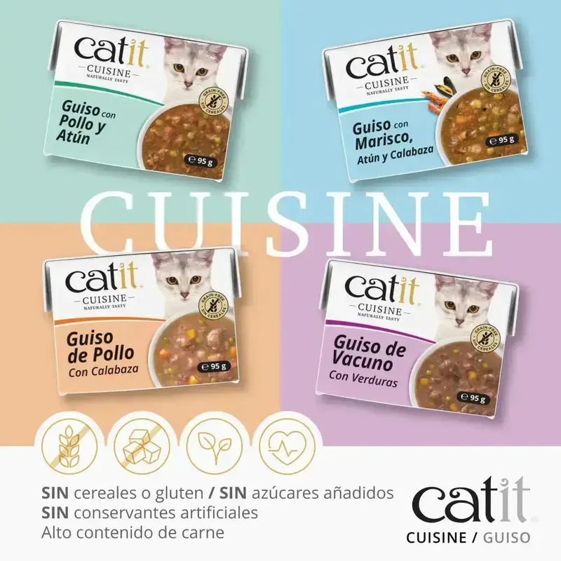 Catit Cuisine Guiso de Vacuno con Verduras 95 g