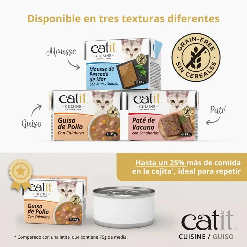 Catit Cuisine Guiso de Vacuno con Verduras 95 g