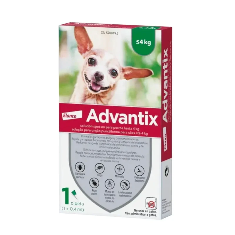 Advantix Pipetas Antiparasitarias 1 ud para Perros