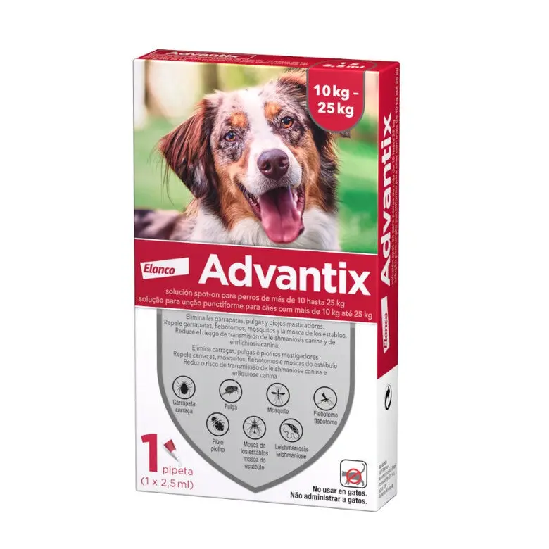 Advantix Pipetas Antiparasitarias 1 ud para Perros