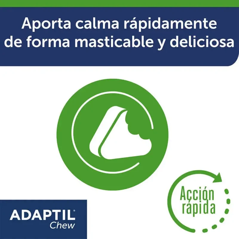 Adaptil Chews 30 Comprimidos Masticables Antiestrés y Relajante para Perros
